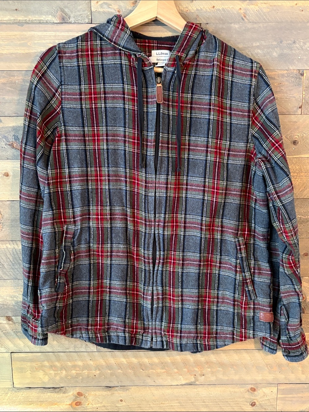Lovingly worn - L.L. Bean - Classic Plaid Flannel Shacket - S